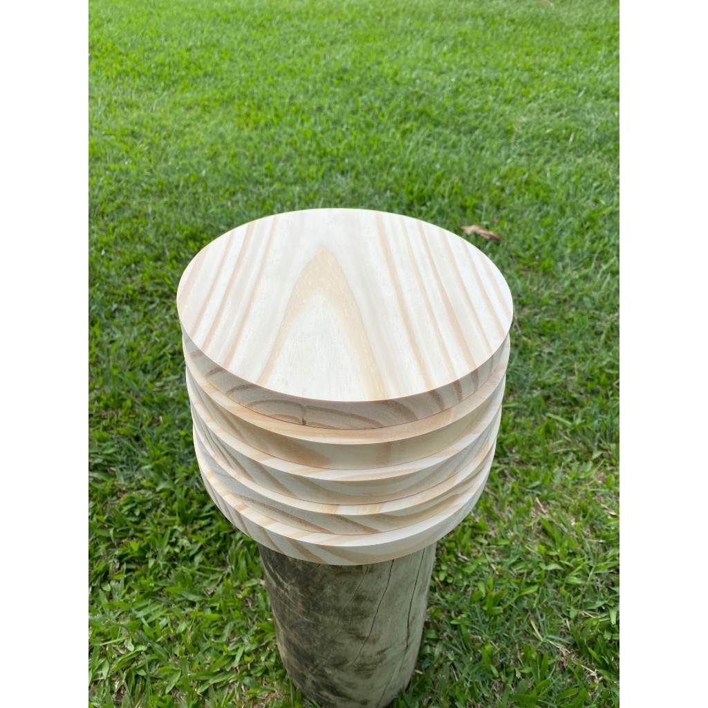 TABUA REDONDA DE MADEIRA PINUS 29CM