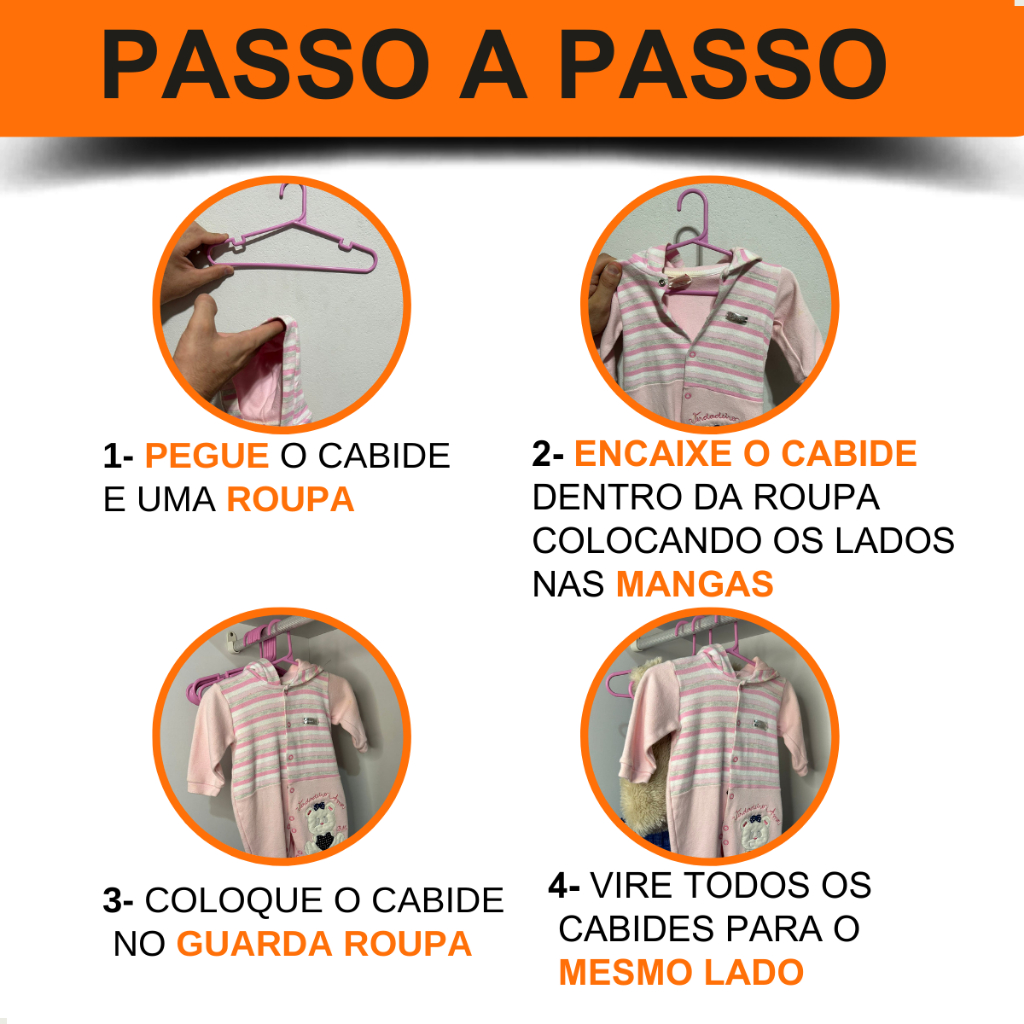 50 Unidades de Cabide Infantil Rosa Plástico Reforçado para Roupas Infantis
