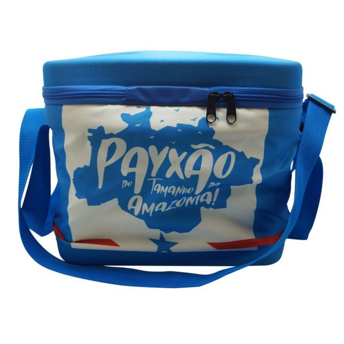 Bolsa Térmica Paysandu 24 Latas Porta Copo Impermeável Churrasco Bebidas Presente Time Futebol