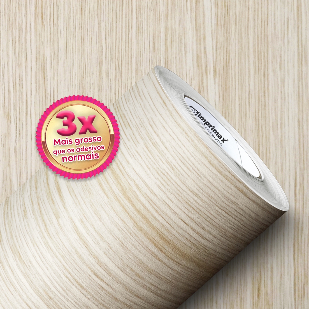 Adesivo Revestimento Amadeirado Carvalho Claro - 3m X 60cm em Oferta na Shopee