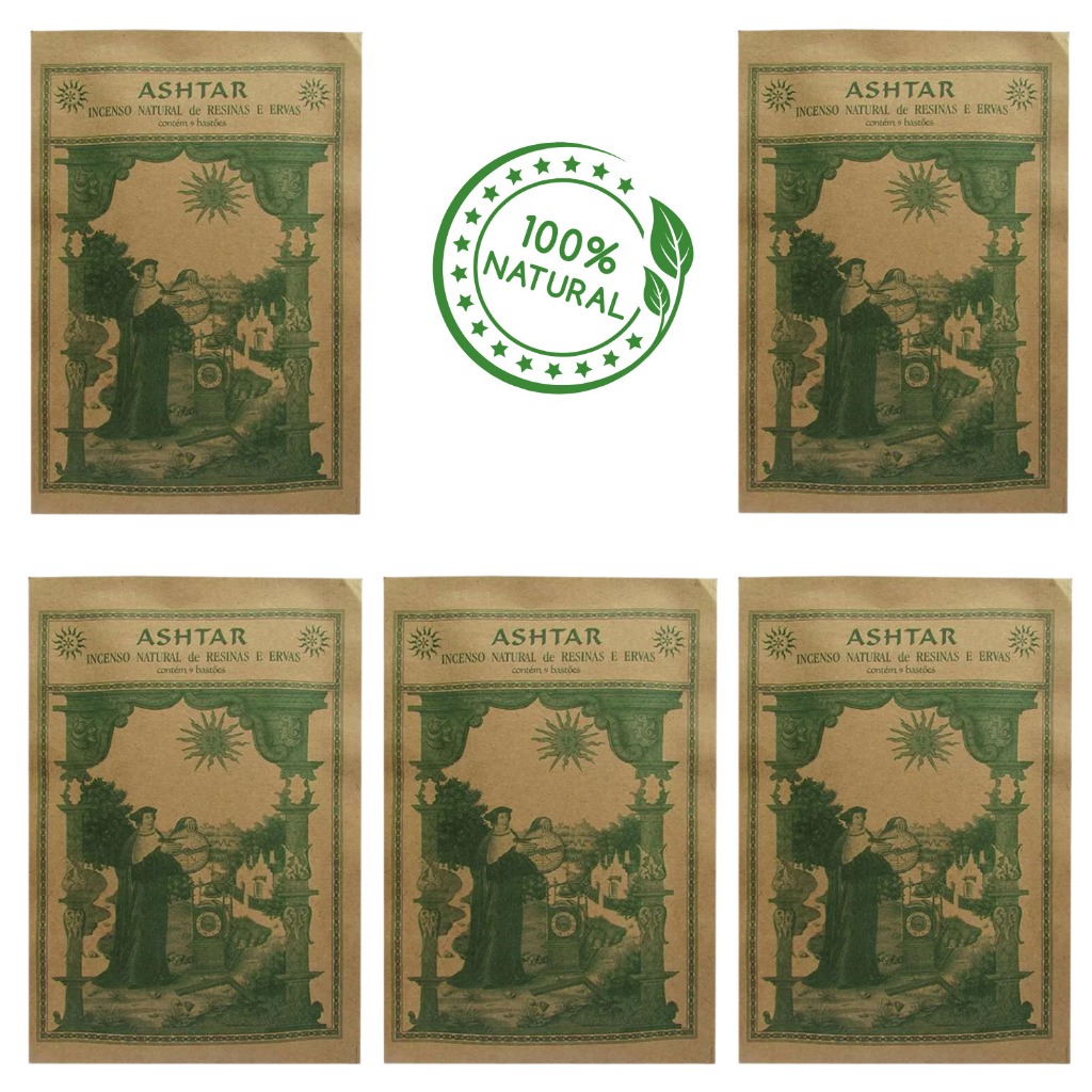 Incenso Ashtar Aromaterapia Ananda Equilíbrio e Harmonia - Kit 05 Unidades