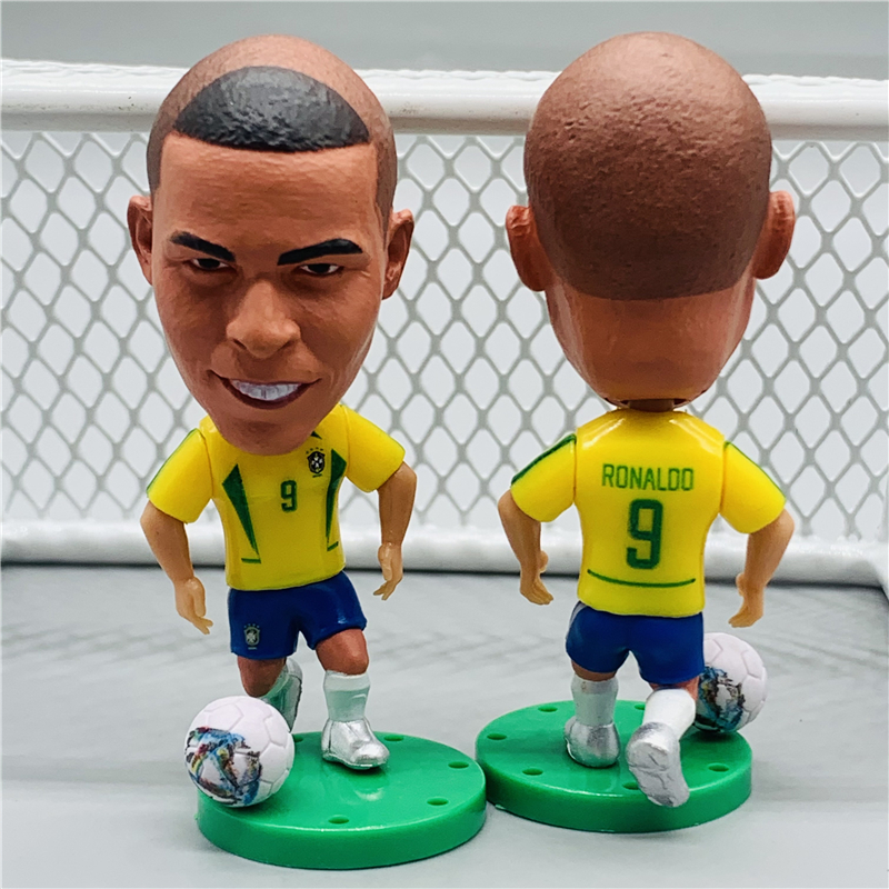 Miniatura Ronaldo Fenômeno Seleção Brasileira Minicraque Soccerwe Kodoto Action Figure