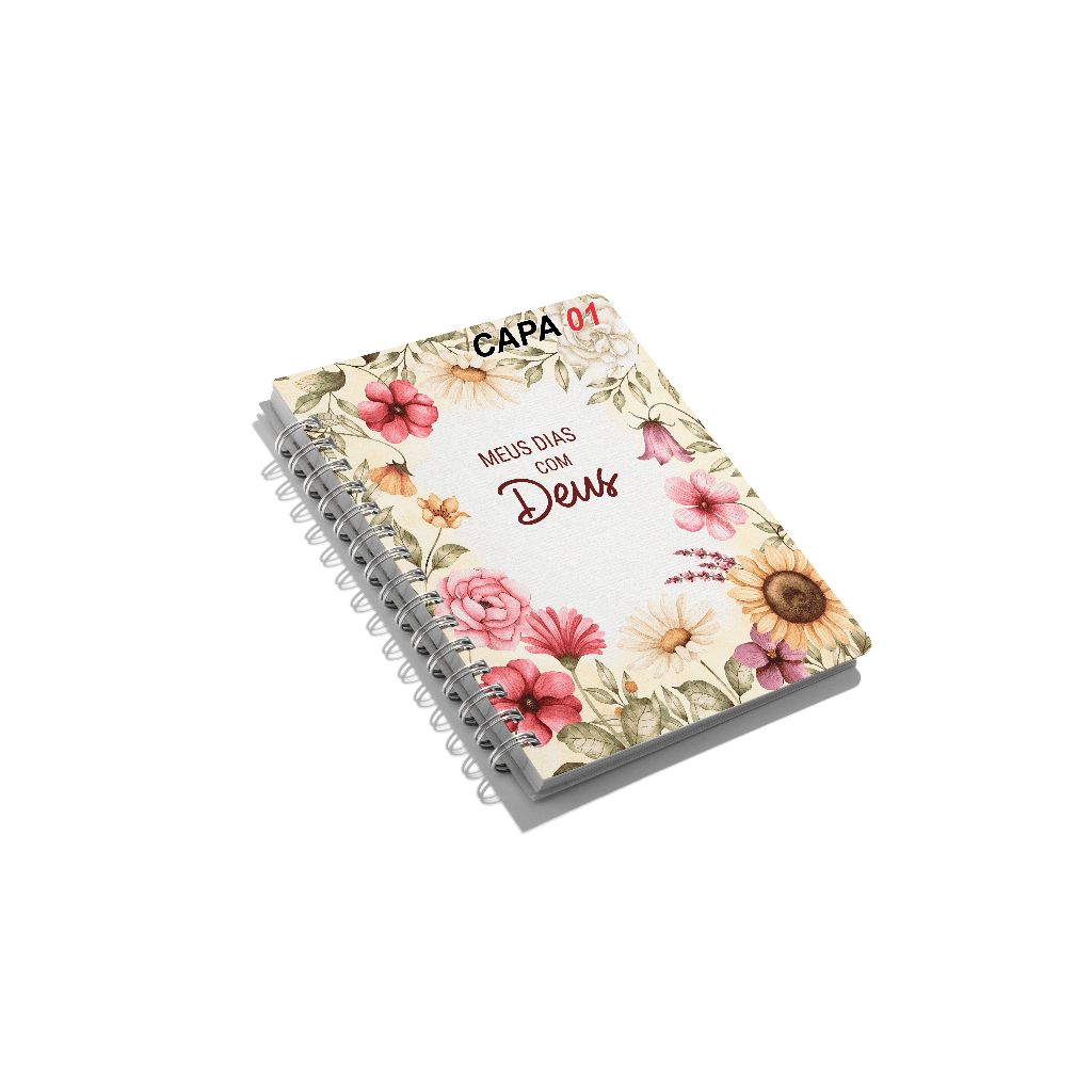 Planner Devocional Guiado 365 dias e Leitura Livre Católico e Evangélico