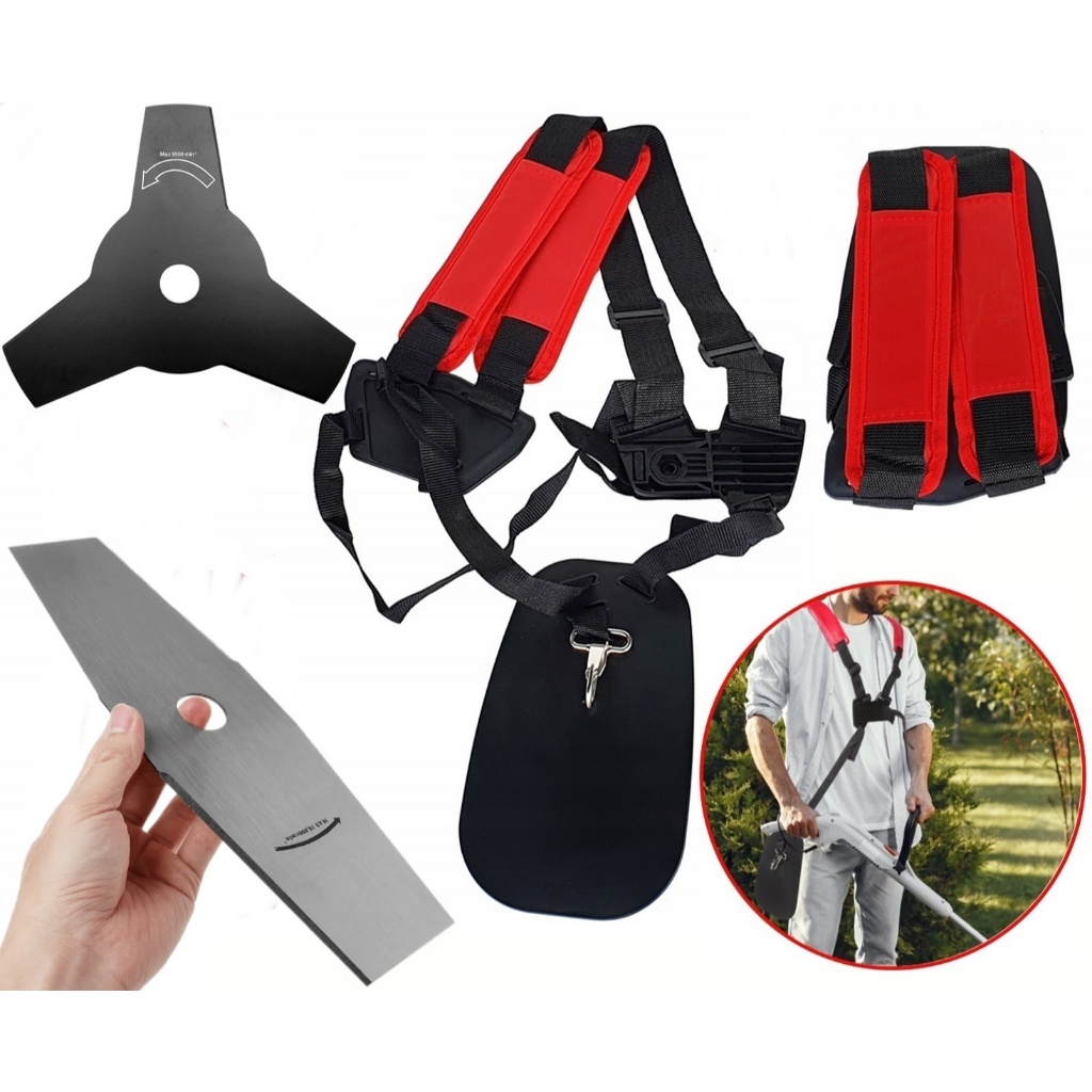 Kit Lâmina e Disco Com Cinto De Sustentação P/ Roçadeira Stihl S160 / FS220 / FS280 / FS290 / FS 350