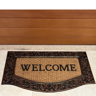 Tapete kapazi 75Cm x 45Cm ( Tapete Fibra De Coco, emborrachado, Elegante Para Portas E Entradas) em Oferta na Shopee