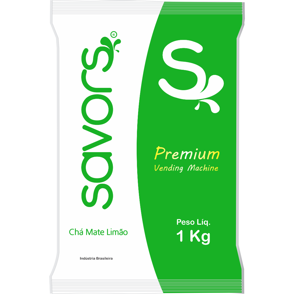 Bebida Chá Mate Limão em Pó Savors Maq. Autom. Vending Pacote c/ 1 Kg — imagem 2 de 2