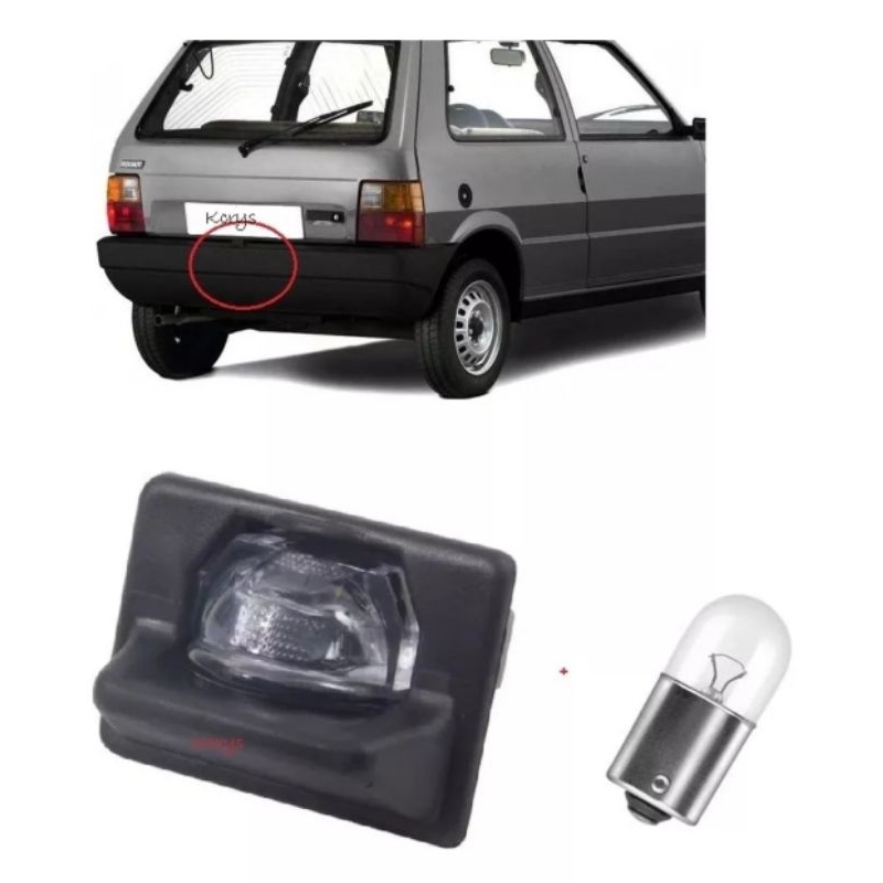 Lanterna Placa Uno Premio Elba L200 com Lampada em Oferta na Shopee