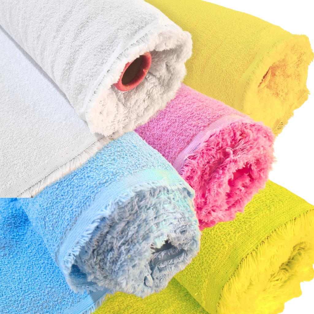 3 Metros Tecido Atoalhado Felpudo Felpa 100% Algodão para artesanato toalhas, bate-mão, roupão etc