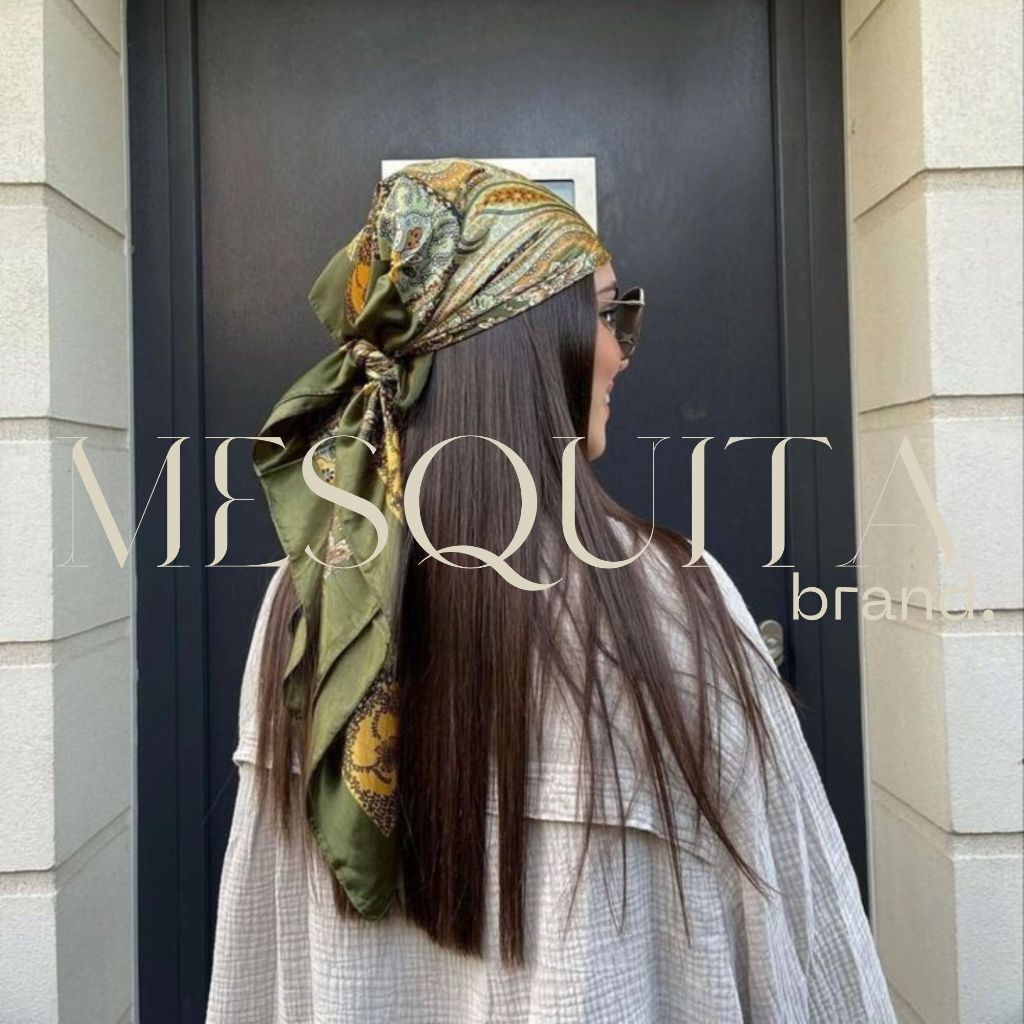 Lenço de Cetim Super Moda Blogueira Feminina 90x90 em Oferta na Shopee