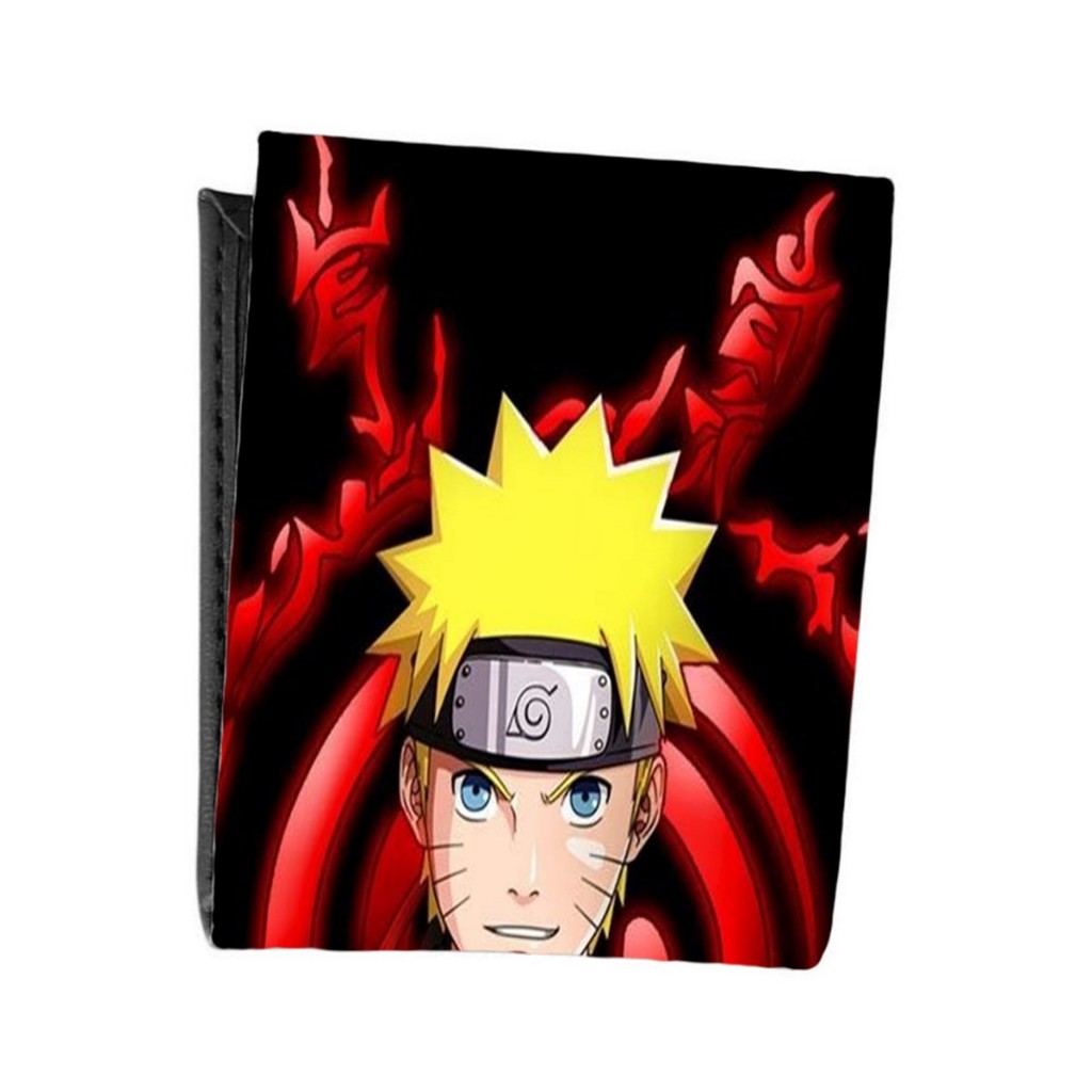 Carteira Porta Cartão e Documento Naruto Anime Raposa Adulto e Infantil