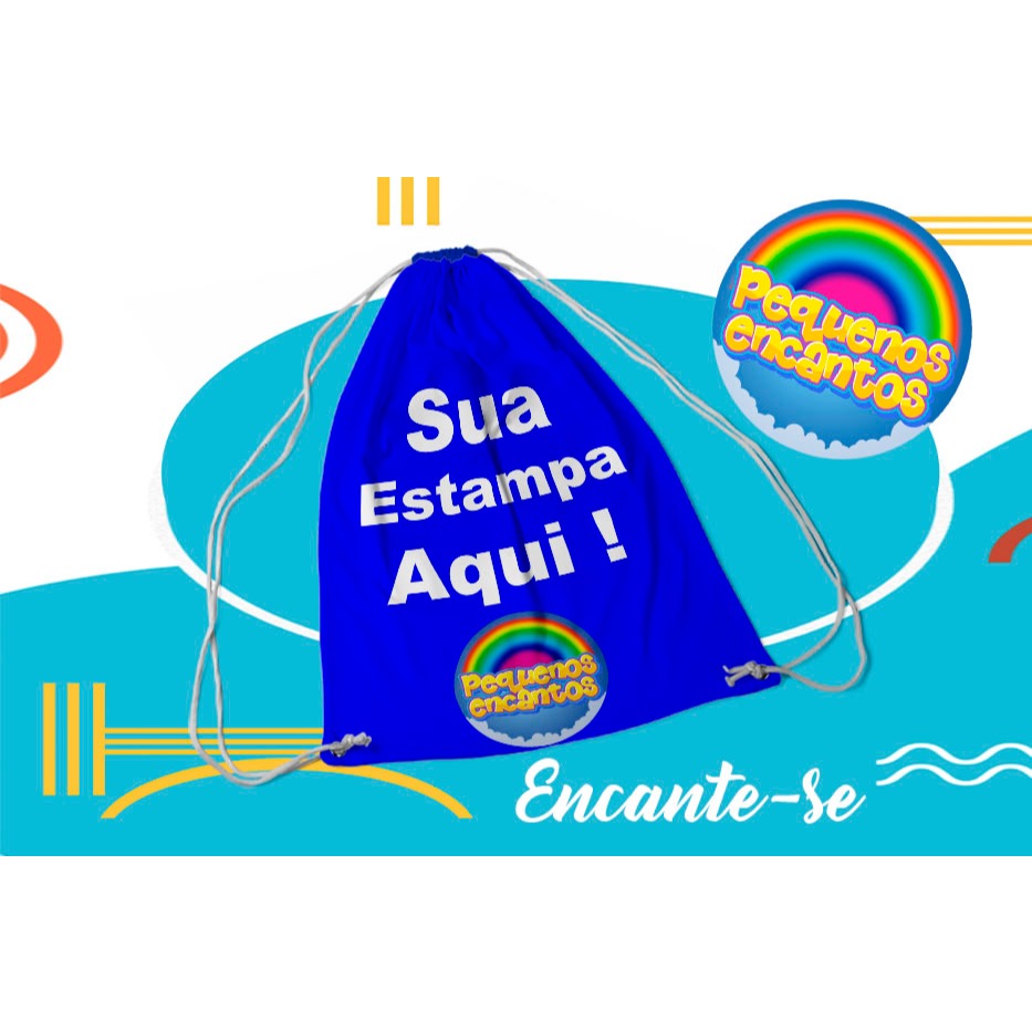 Kit com 13 Mochilinhas Personalizadas para Festa Infantil