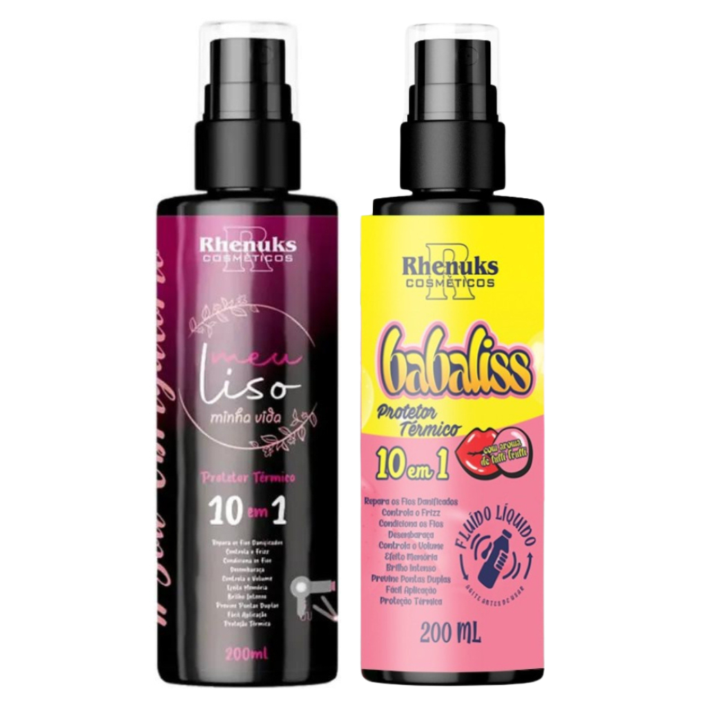 Kit Spray Protetor Térmico Capilar Meu Liso E Babaliss 200ml Rhenuks em Oferta na Shopee