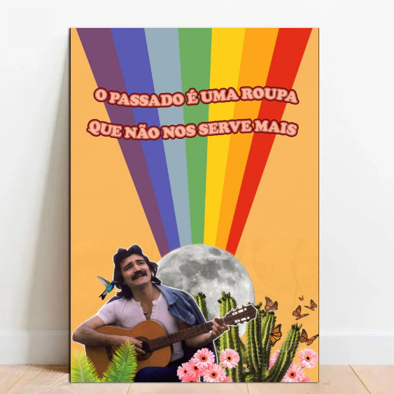 Quadro Placa Decorativa Belchior mpb musica Poster (4) a2 60x40cm