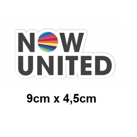 Adesivo Now United Branco Símbolo Integrantes Banda POP Música Carro Janela Geladeira