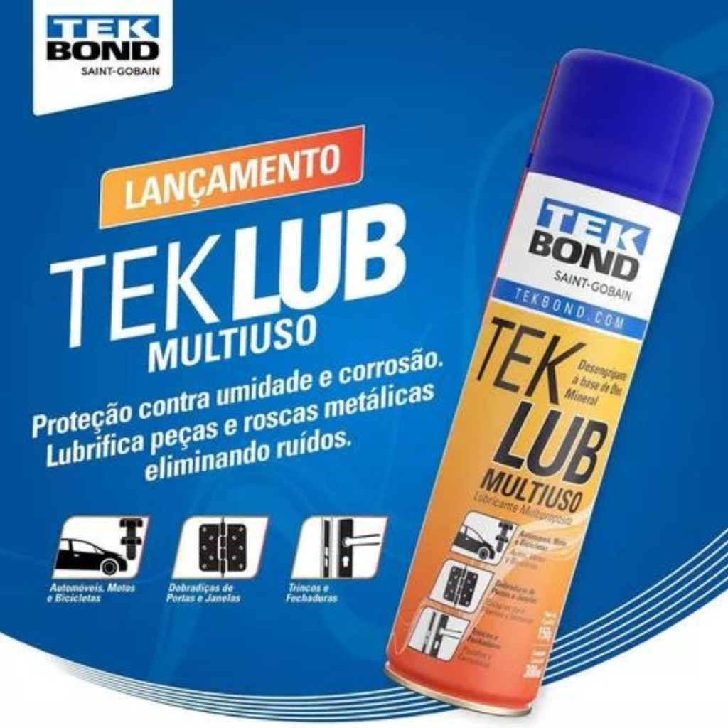 Óleo Desengripante e lubrificante Multiuso Uso Geral 300ml TEKLUB em Oferta na Shopee
