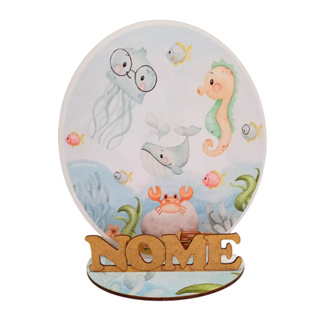 12 Centros de Mesa Fundo do Mar Cenario baleia Personalizado Lembranças Festa em Oferta na Shopee