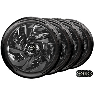 Jogo 4 Calota Esportiva Nitro Black Aro 14 Toyota Etios Corolla em Oferta na Shopee