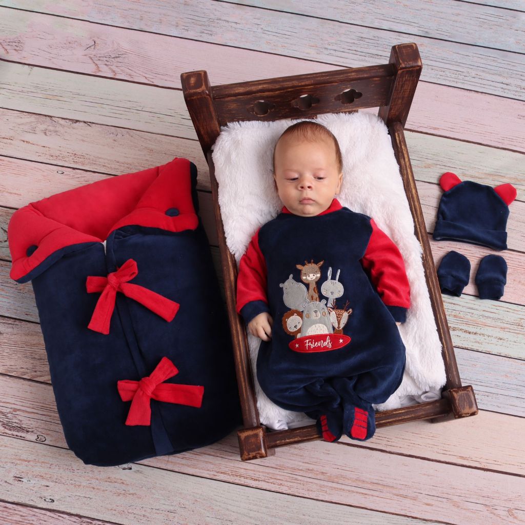 Kit Saída Maternidade com Saco de Dormir/Para Menino/Kit completo/Para Bebê/Maternidade