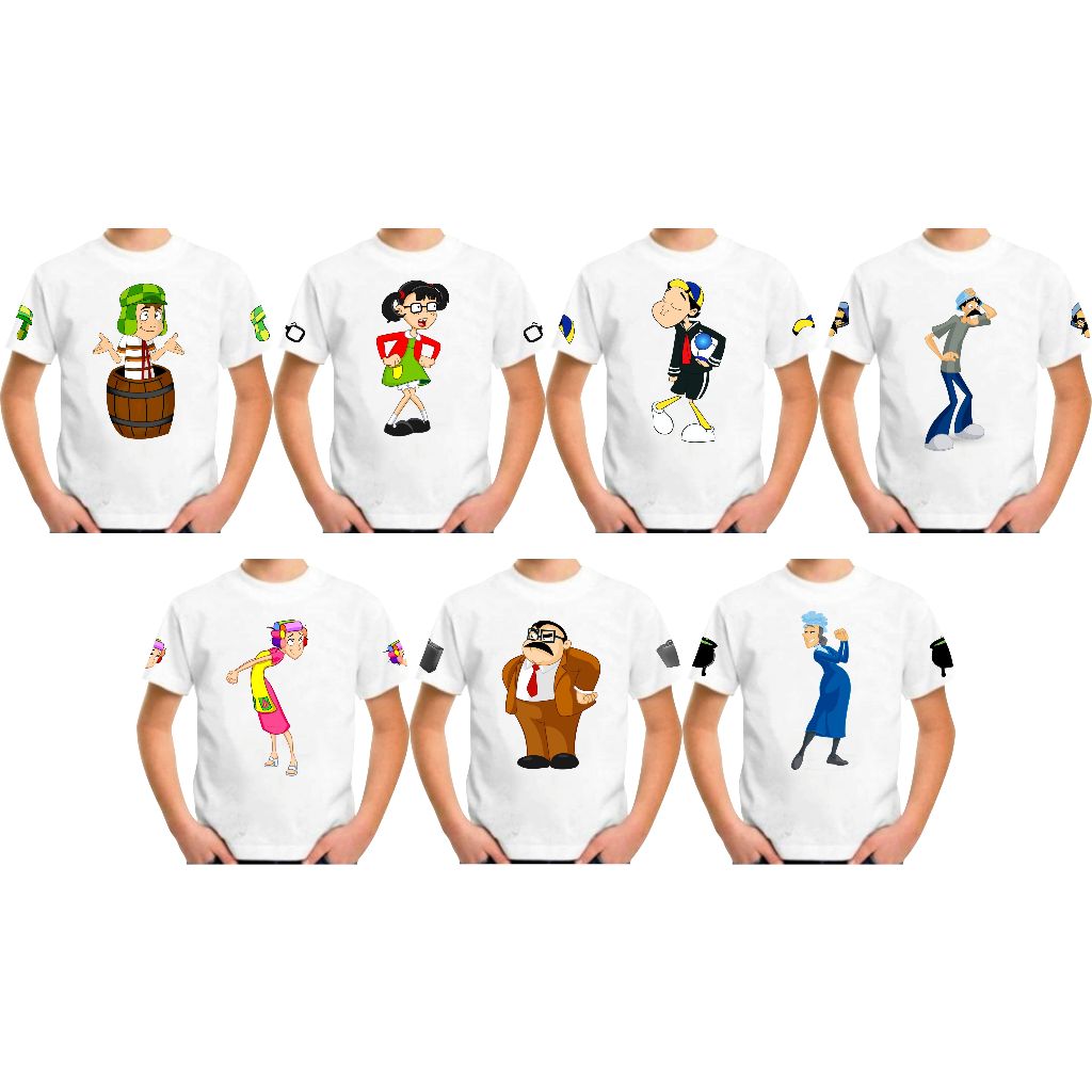 Camisetas personalizadas personagens Chaves em Oferta na Shopee
