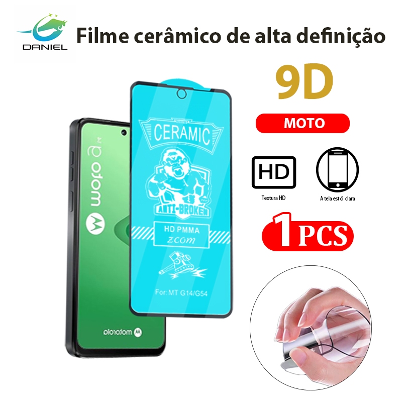 Daniel KIT 1 Membranas cerâmicas HD MOTO G9 G9 PLAY E7 PLUS ONE FUSION G8 POWER LITE E7 E7 POWER Película protetora