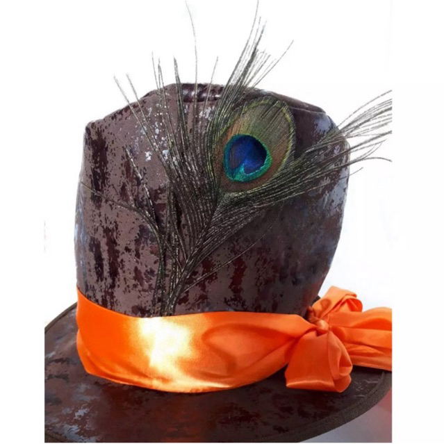 Cartola do Chapeleiro Maluco com Peruca Fantasia Festa