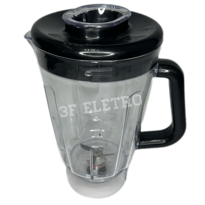 Copo Acrílico para Liquidificador Arno Clic Lav Top LN70 LN72 LN74 ( Acrílico com Faca )