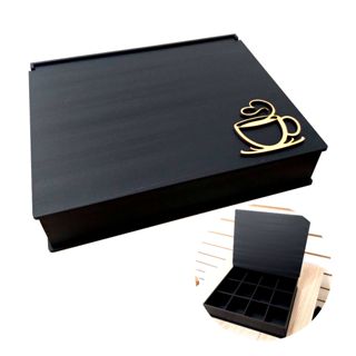 Caixa Para Chá. 12 Divisórias. em Oferta na Shopee