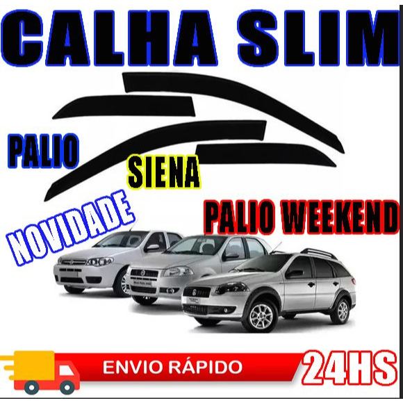 CALHA SLIM | 1996/2013 - 4PTS | Palio (exceto Attractive), Siena (exceto Grand Siena) CALHA SLIM | 1996/2013 - 4PTS | Palio (exceto Attractive), Siena (exceto Grand Siena)