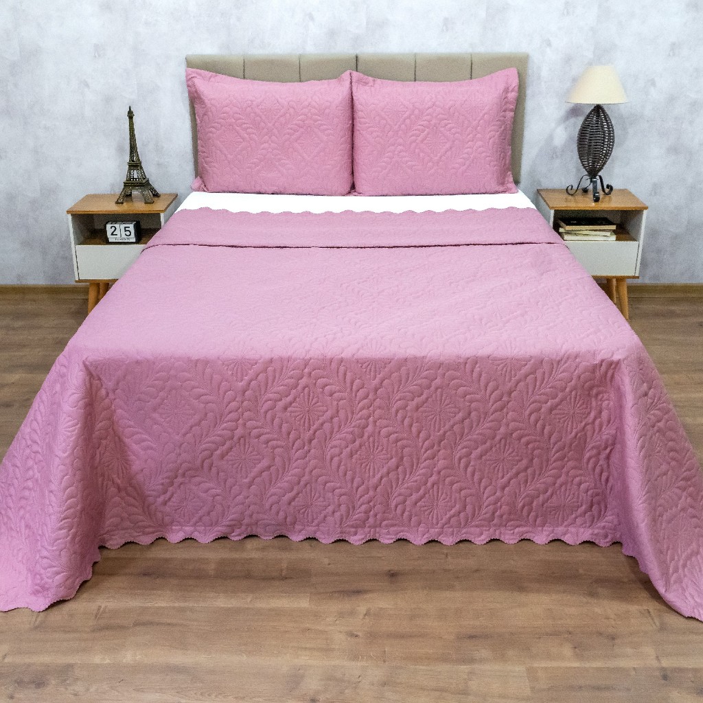 Cobre Leito Colcha Camili King 3 Pçs Matelado Ultrassônico Dupla Face em Oferta na Shopee