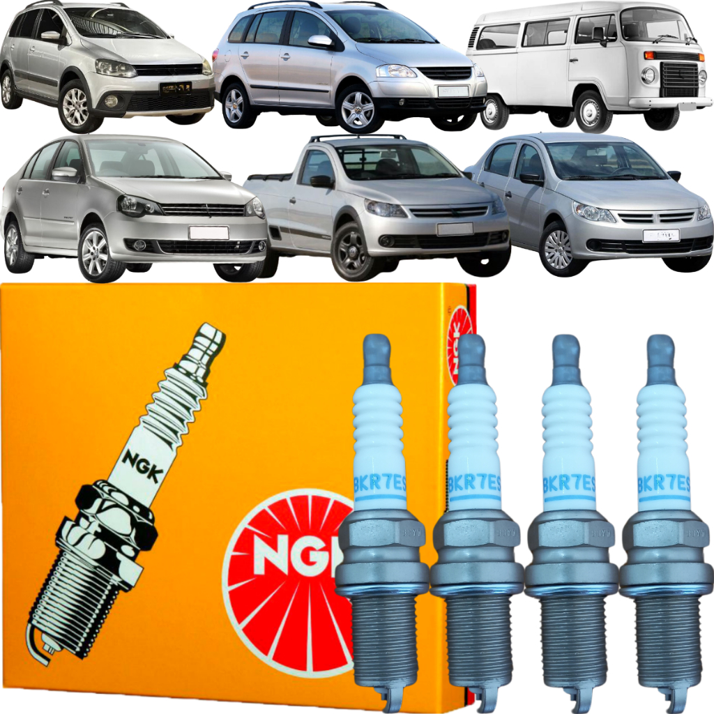 Jogo de Velas NGK CrossFox Gol Polo Saveiro SpaceFox Voyage - Spare Parts and Accessories for Vehicles