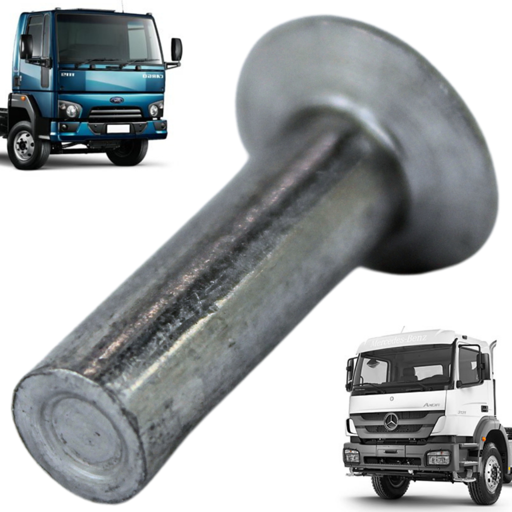 Rebite 10x12 Alumínio Maciço 100 Unidades - Rebibras | Piqueri Autopeças