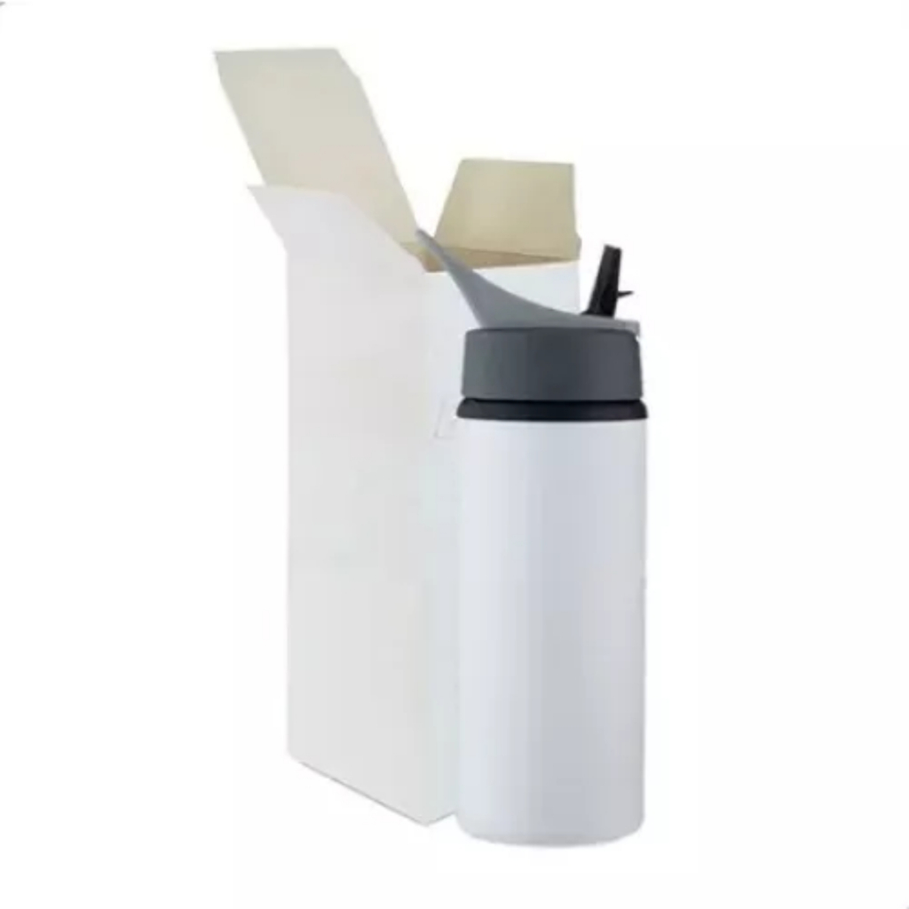 Kit - 60 - Squeeze Branca Alumínio Bico Retrátil Arte s/ Sublimação em Oferta na Shopee