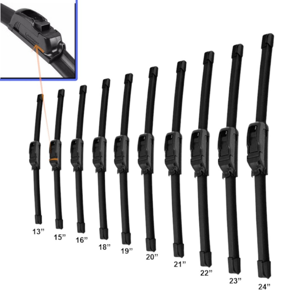Palheta Limpador de Parabrisa Para Carro Modelo Gancho Dianteiras Todas as Medidas 13 14 15 16 17 18 19 20 21 22 23 24 25 26
