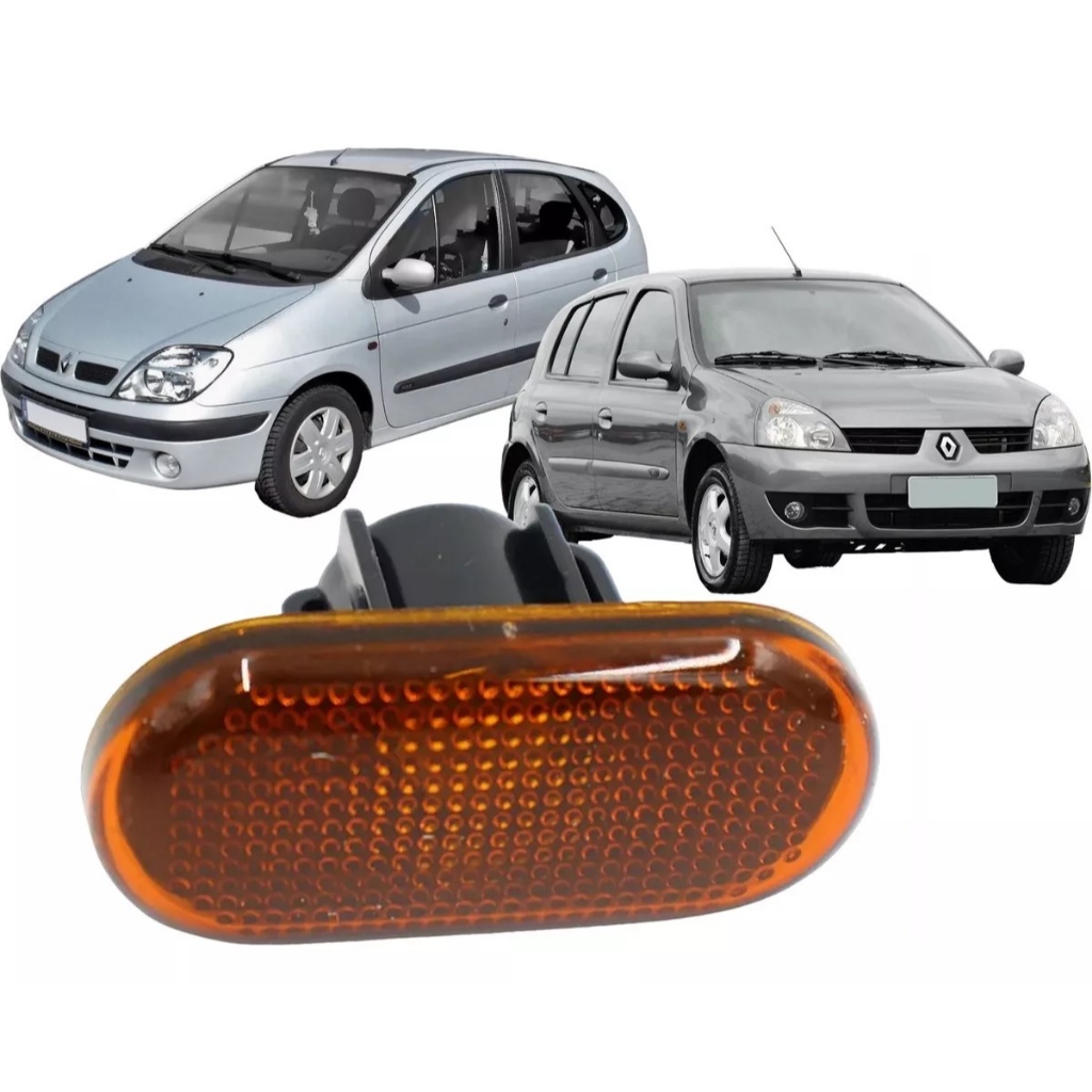 Pisca Seta Lanterna Paralama Clio Scenic Âmbar Sem Soquete
