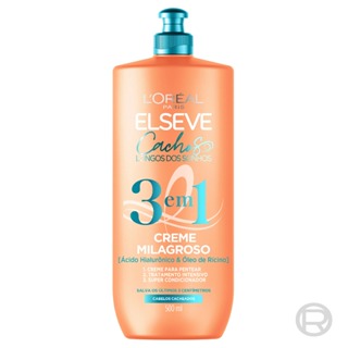 Creme Milagroso 3 em 1 L'Oréal Paris Elseve Cachos Longos dos Sonhos, 500ml em Oferta na Shopee