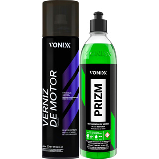 Prizm Produto para Limpar Motor de Moto 500ml + Verniz de Motor Proteção e Brilho 400ml Vonixx em Oferta na Shopee