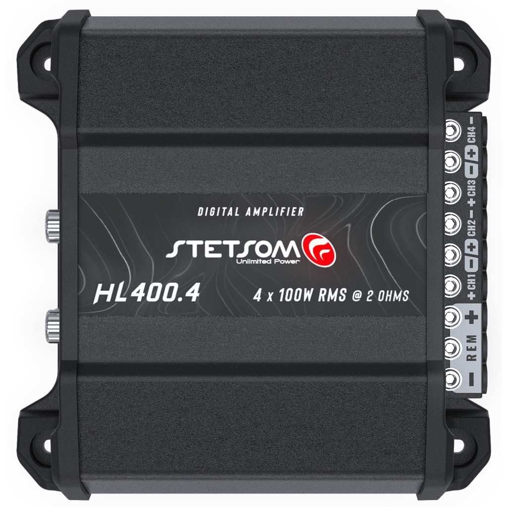 Módulo Amplificador Digital Stetsom HL400.4 400W RMS 4 Canais 2 Ohms em Oferta na Shopee