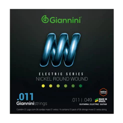 Encordoamento Guitarra Giannini Eletric Series Nickel Round 0.11