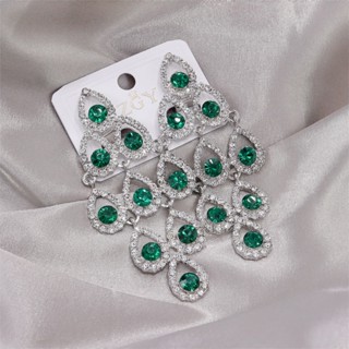Brinco Noiva Franja Pedra Gota Festa Ponto Luz Casamento azul safira Luxo em Oferta na Shopee