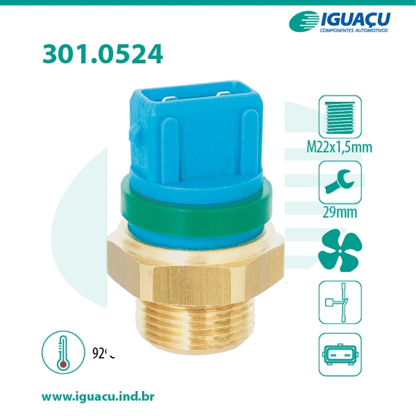 Termo-interruptor Do Radiador peugeot/ citroen Iguaçu 301.0524-92