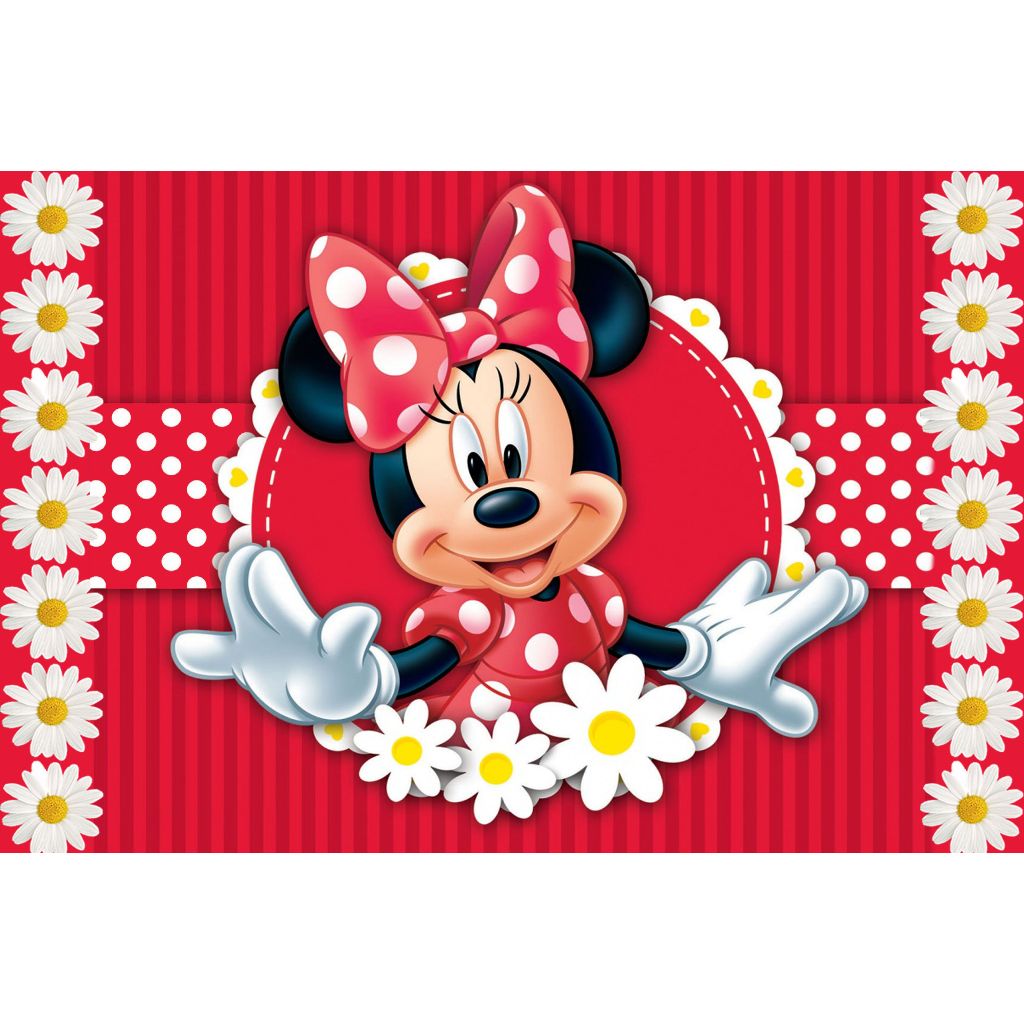Kit Festa - Minnie Vermelha - Painel Personalizado