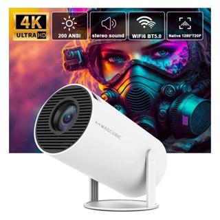 Projetor Wi-fi lançamento Portátil com Android HDMI Smart Cinema Hy300 4k HD em Oferta na Shopee