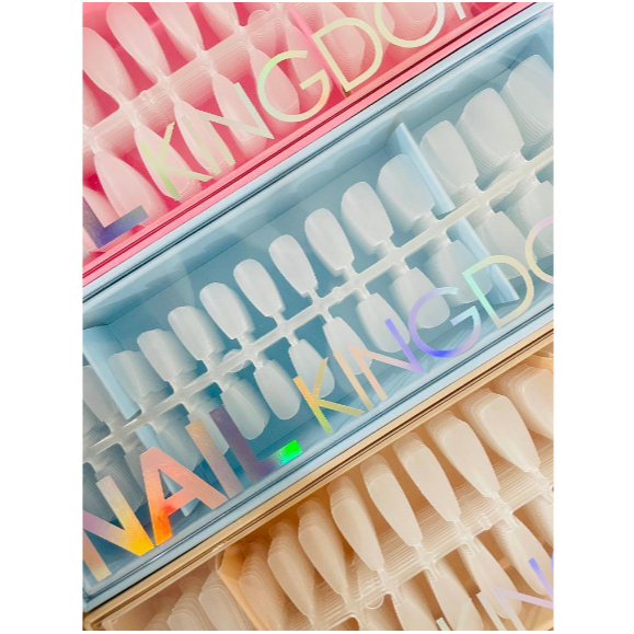 Unhas Postiças Soft Gel Almond Bailarina Medium Com 450 Un Kingdom em Oferta na Shopee