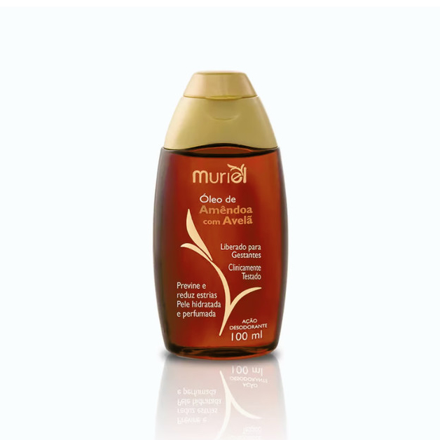 Muriel Óleo Corporal de Amêndoas com Avelã 100ml em Oferta na Shopee