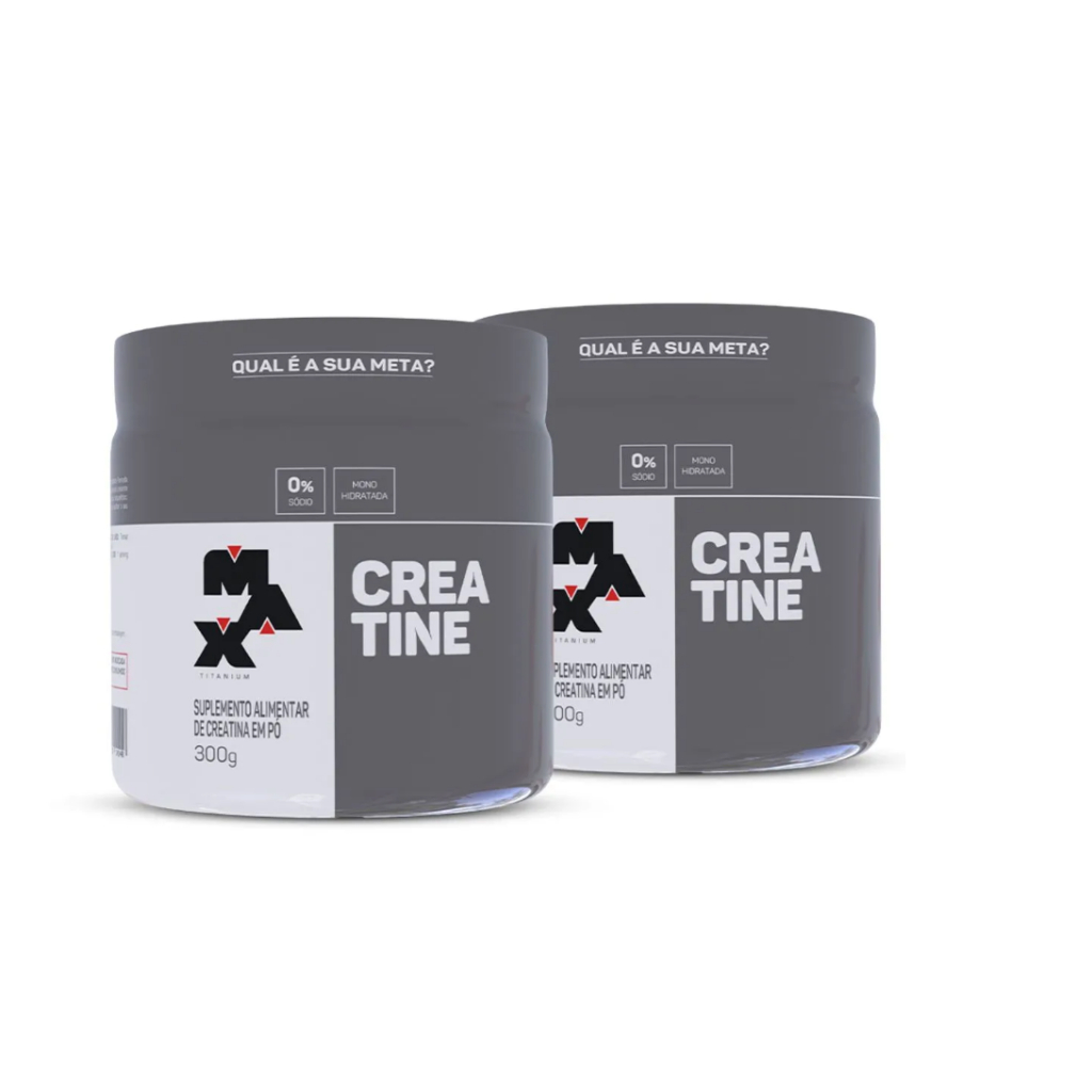 Kit 2x Creatina 300g - Max Titanium - MonoHidratada