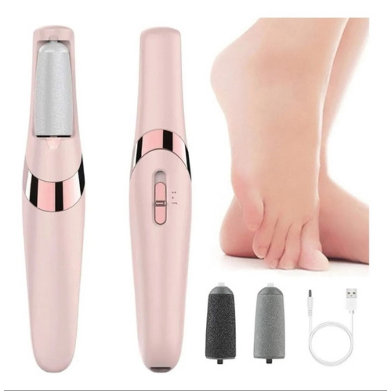 Lixador de Pé Elétrico - Esfoliador Tira Calos Pedicure Portátil Marisa Lixa Elimina Calo Portátil Usb