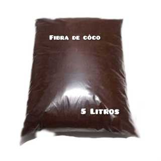 5 Litros Fibra de coco TRITURADA (PÓ DE COCO) em Oferta na Shopee
