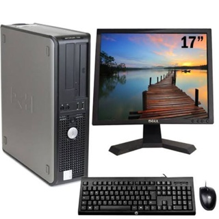 computador optpllex ddr3 4 gb core 2 duo HD 500gb +teclado+monitor15+mause+wi-fi completo em Oferta na Shopee
