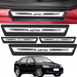 Kit 8 Peças Adesivo Soleira Plus Porta Astra 99 00 Á 2011 - Prata