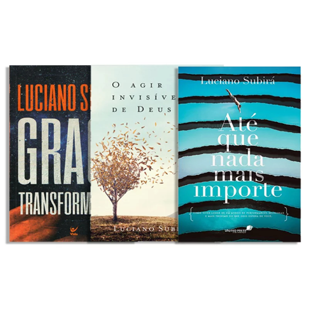 BOX Luciano Subirá | 3 livros | Acabamento Brochura | laminação fosca em Oferta na Shopee